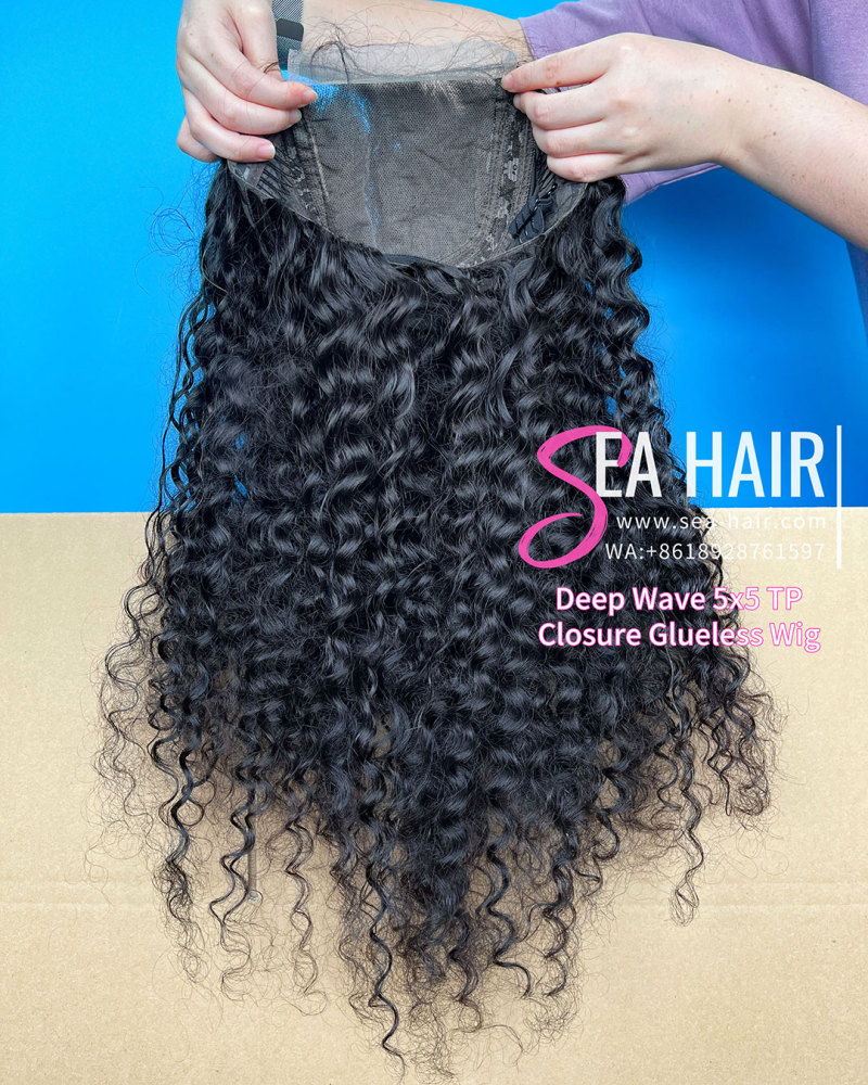 SEA Hair Deep Wave 2x6/4x4/5x5/6x6/13x4/13x6/360 HD And Transparent Wig