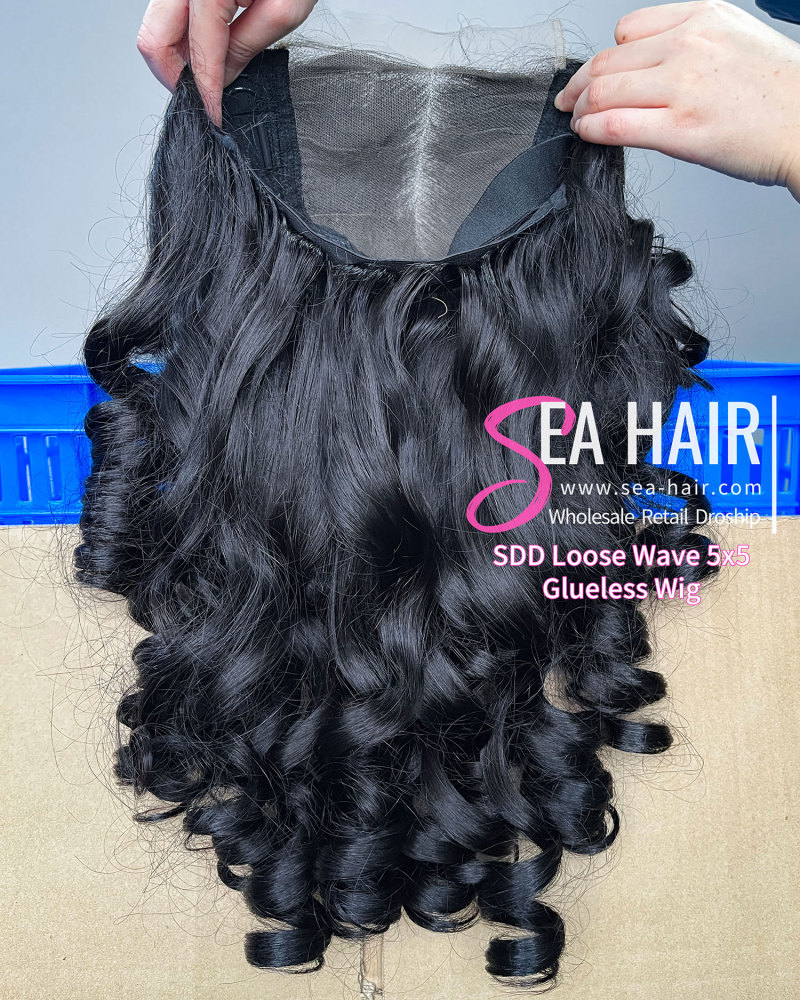 SEA Hair Loose Wave 5x5/13x4 Transparent  Super Double Drawn Wig