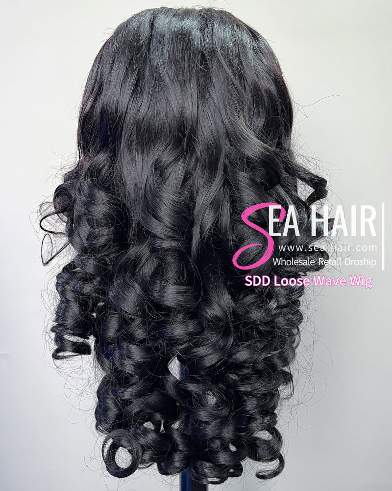 SEA Hair Loose Wave 5x5/13x4 Transparent  Super Double Drawn Wig