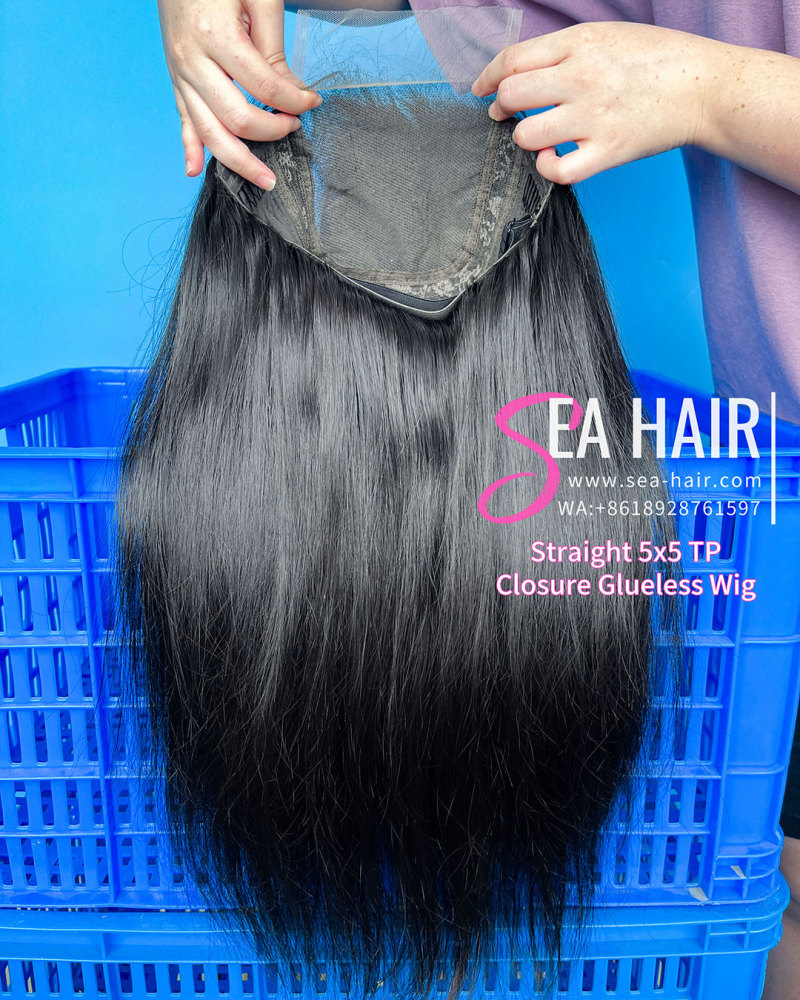 SEA Hair Straight 2x6/4x4/5x5/6x6/13x4/13x6/360 HD And Transparent Wig