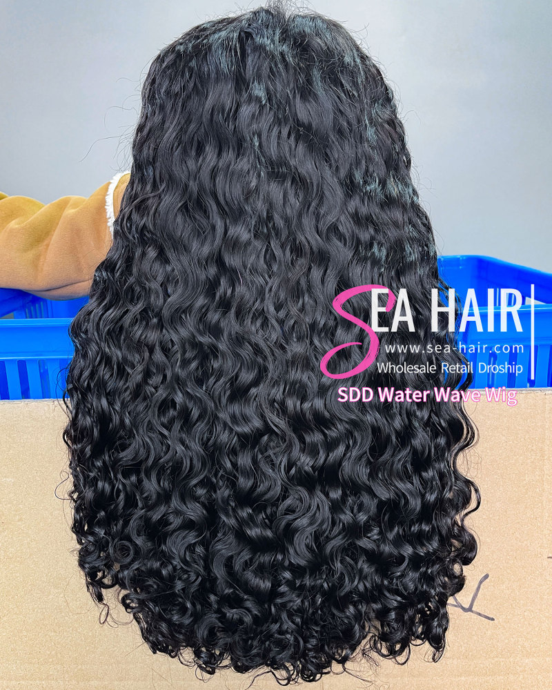 SEA Hair Water Wave 5x5/13x4 Transparent  Super Double Drawn Wig