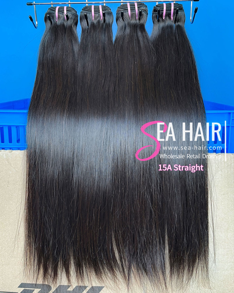 SEA Hair 15A Top Straight Virgin Human Hair 1/3/4 Bundles Deal