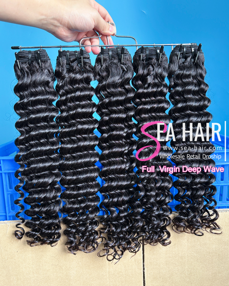 SEA Hair Full Virgin Straight hair 1/ 3/ 4 bundles