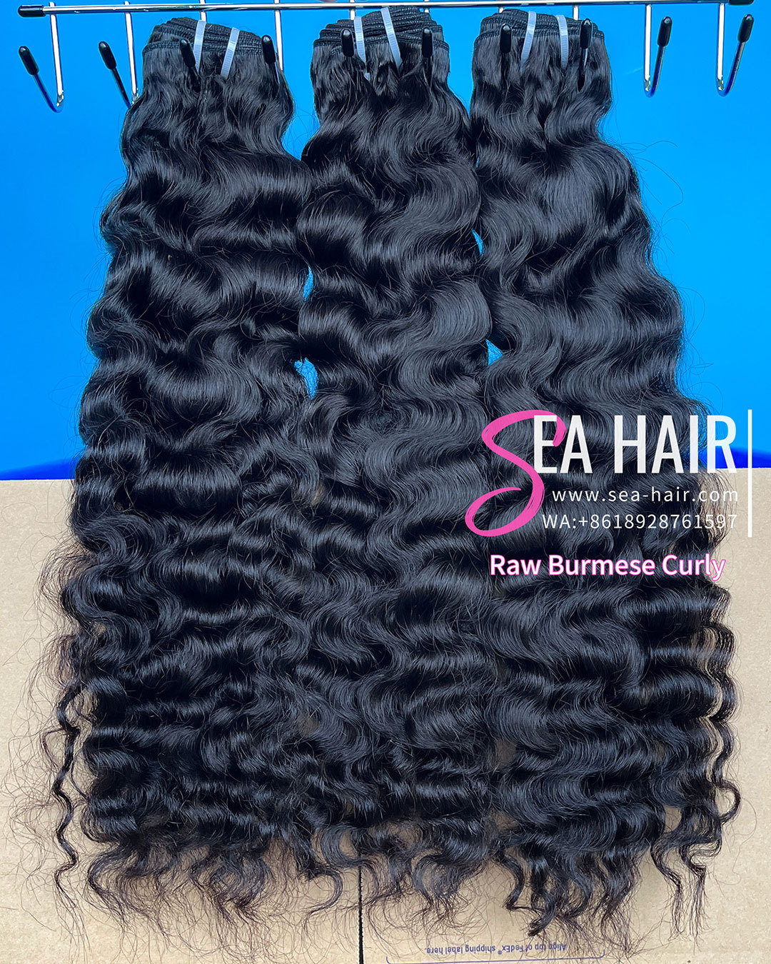 Southeast Asia Burmese Curly Sea Hair 1/3/4 Bundles Deal