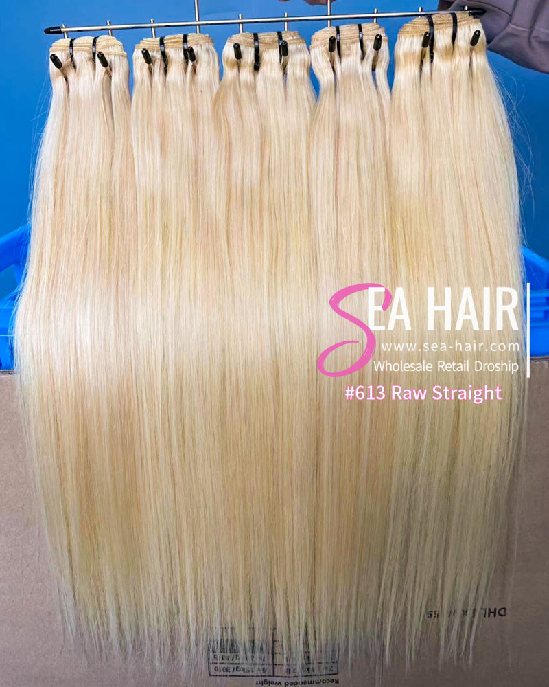 Sea Hair Raw #613 Straight Hair 1/3/4 Bundles Deal