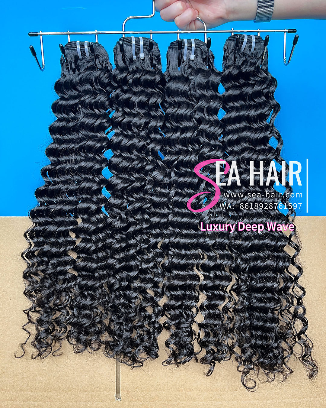 SEA Hair High Quality Deep Wave Luxury Hair 1/3/4 Bundles Deal