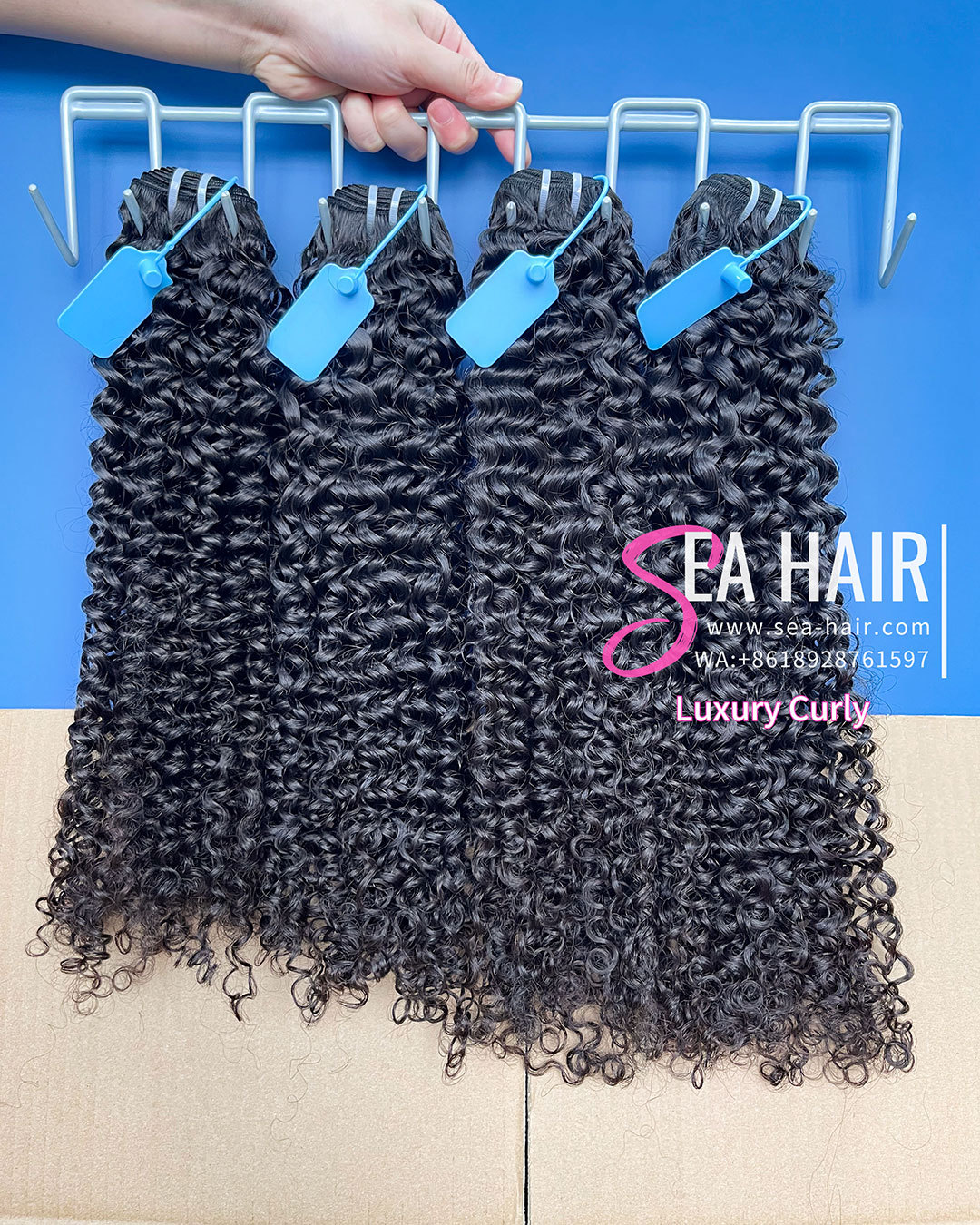 SEA Hair Hot Sale Luxury Curly Human Hair 1/3/4 Bundles Deal