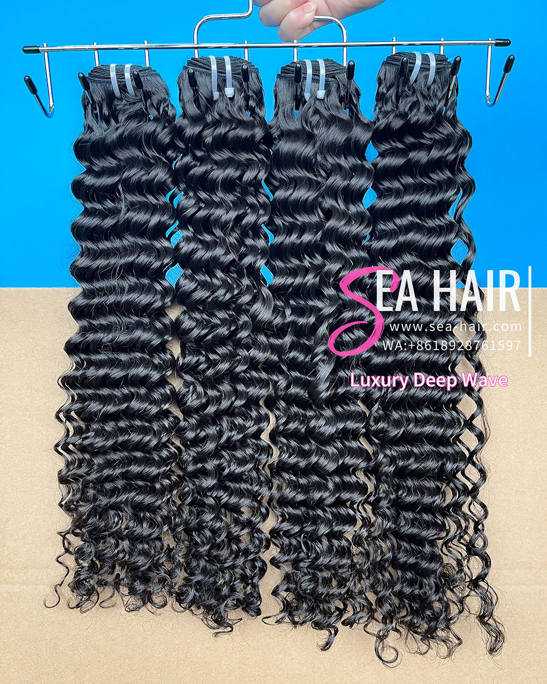 SEA Hair High Quality Deep Wave Luxury Hair 1/3/4 Bundles Deal