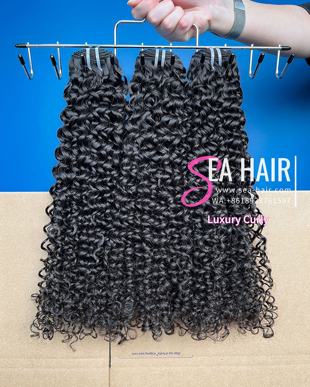 SEA Hair Hot Sale Luxury Curly Human Hair 1/3/4 Bundles Deal