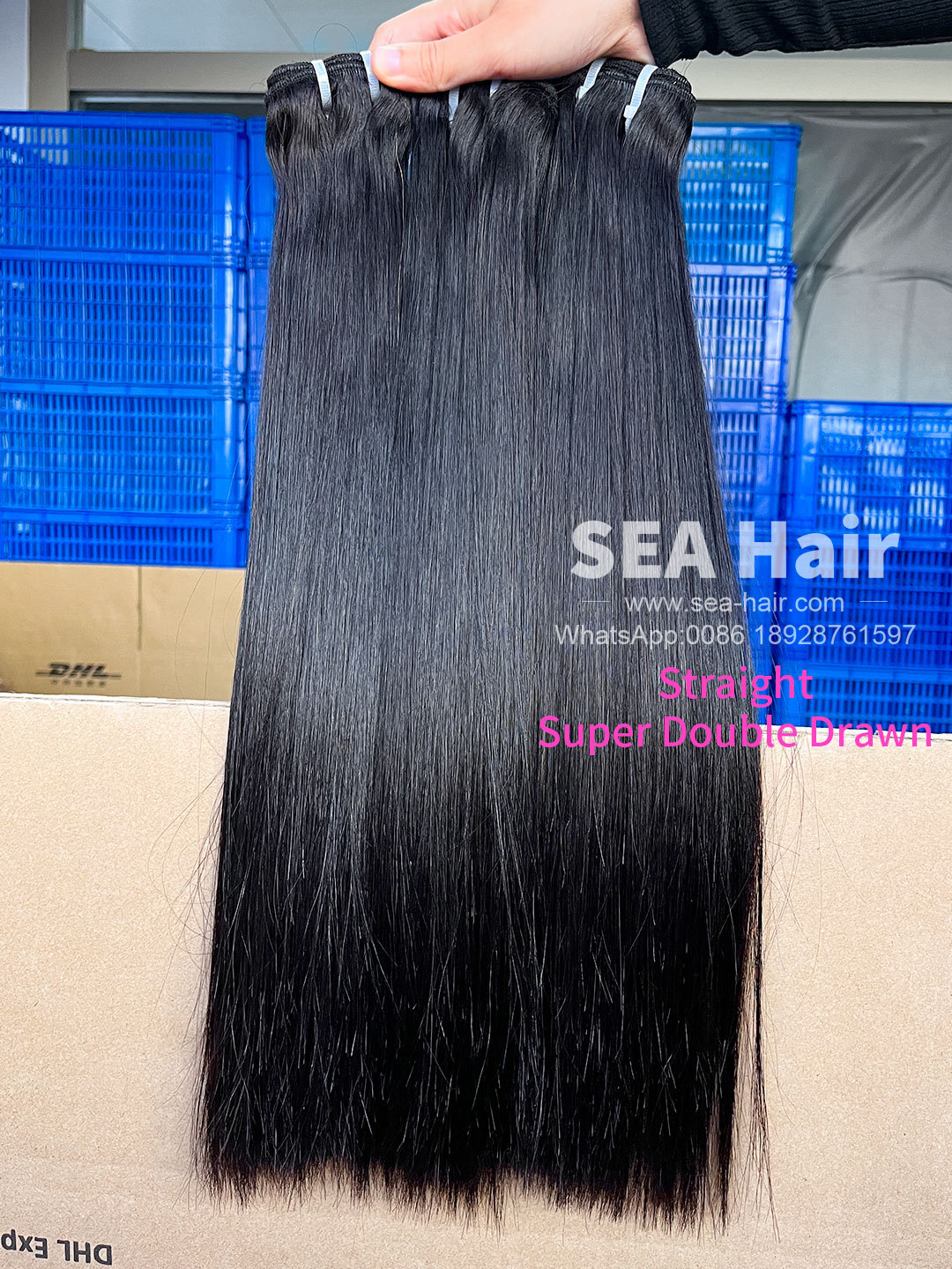 Sea Hair Super Double Drawn Straight Virgin Hair 1/3/4 Bundles Deal