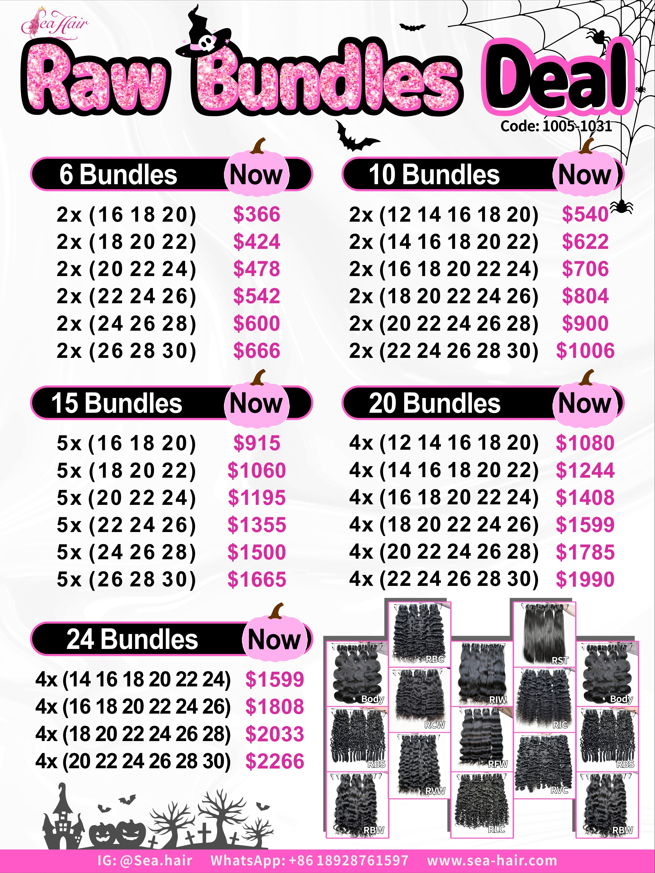 SEA Hair Raw Hair Wholesale Affordable 3/8 Bundles Deal Back to School Flash Sale