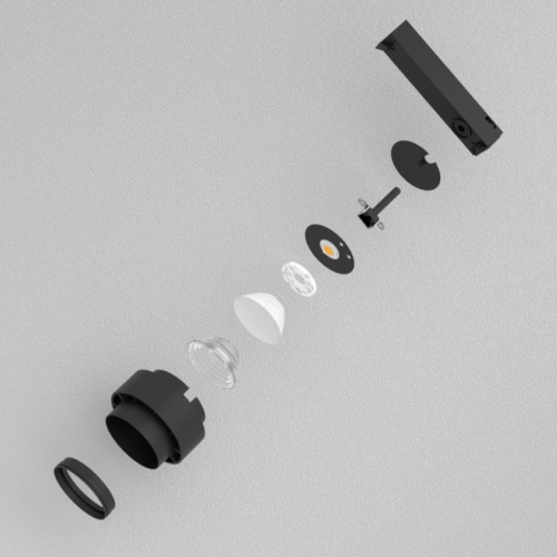 Black Wall Mounted LED Track Light
