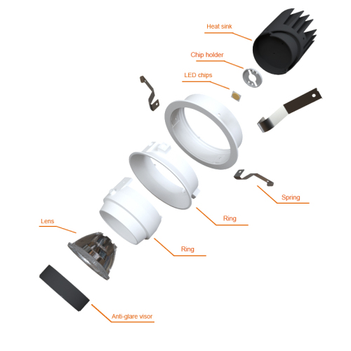 Indoor Aluminum Alloy Spotlight