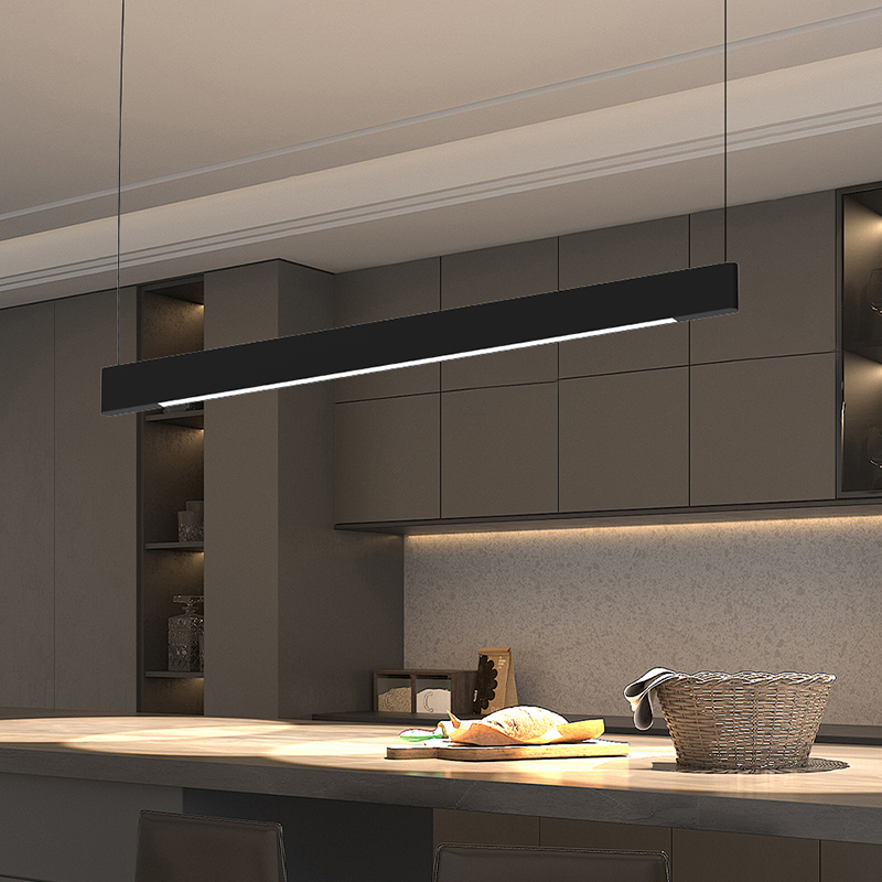 Luxury Modern Aluminium Profile Ceiling Ultra Thin Pendant Profile Liner Lamp LED Linear Light for Shop Home Office