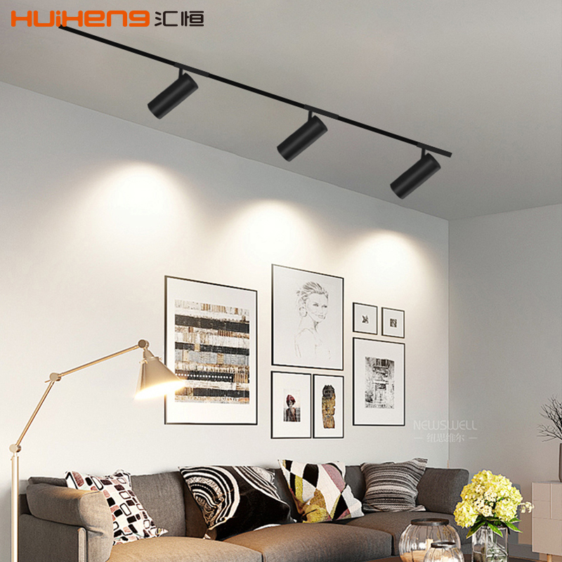 Commercial Track Rail Lighting System 20w 30w Focus Spot Light Dimmable Adjustable Indoor Aluminum Ceiling Cob Led Track Light