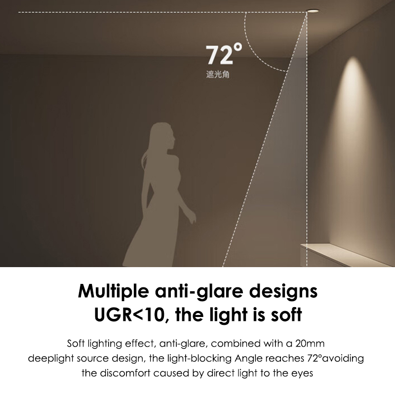 LED Spot Light 10 Degrees Beam Angle Recessed Spotlight Fitting for Precise Indoor Lighting and Display Use