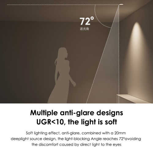 LED Spot Light 10 Degrees Beam Angle Recessed Spotlight Fitting for Precise Indoor Lighting and Display Use