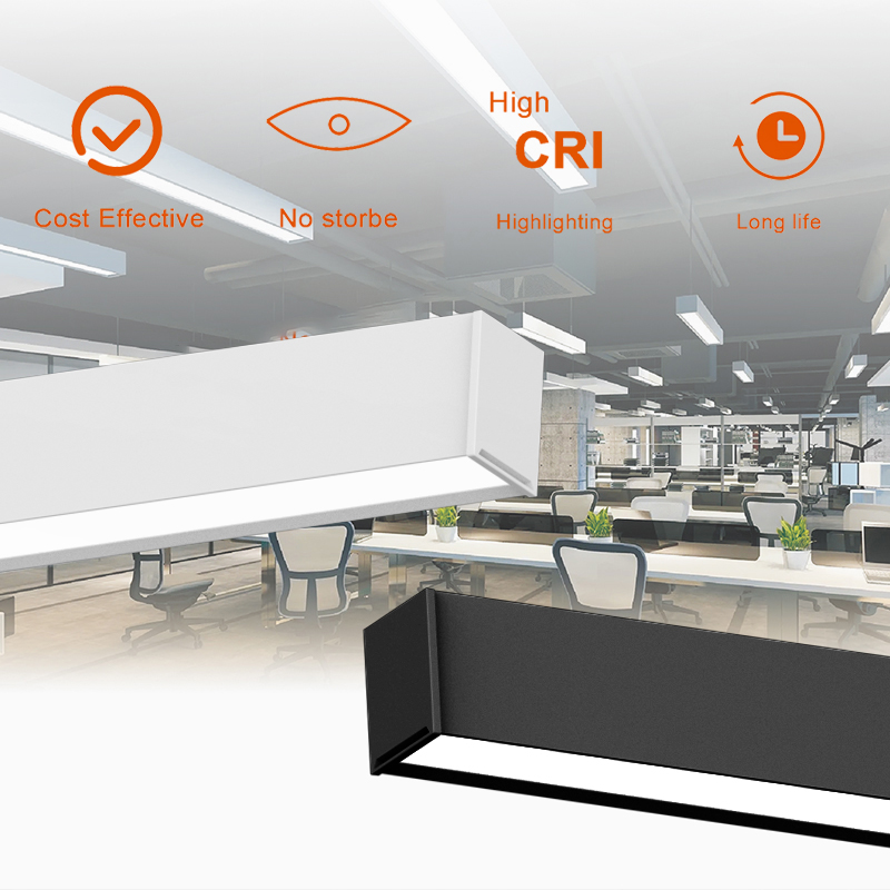 LED ceiling hanging dual-purpose line chandelier high-quality aluminum home commercial lighting solution customization