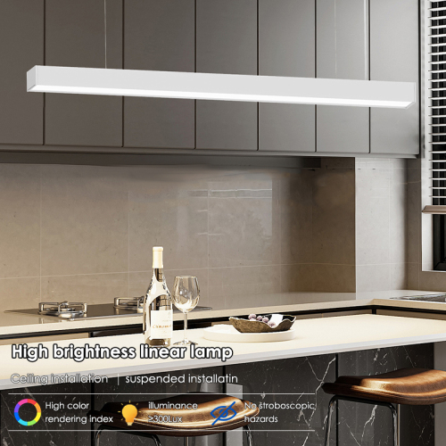 LED ceiling hanging dual-purpose line chandelier high-quality aluminum home commercial lighting solution customization