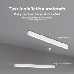 LED ceiling hanging dual-purpose line chandelier high-quality aluminum home commercial lighting solution customization