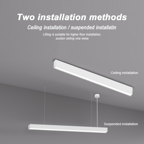 LED ceiling hanging dual-purpose line chandelier high-quality aluminum home commercial lighting solution customization