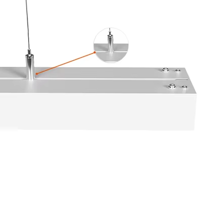 Aluminum PC Customized High Quality Modern Ceiling Lighting System 120cm Surface Mounted Hanging Led Linear Pendant Light