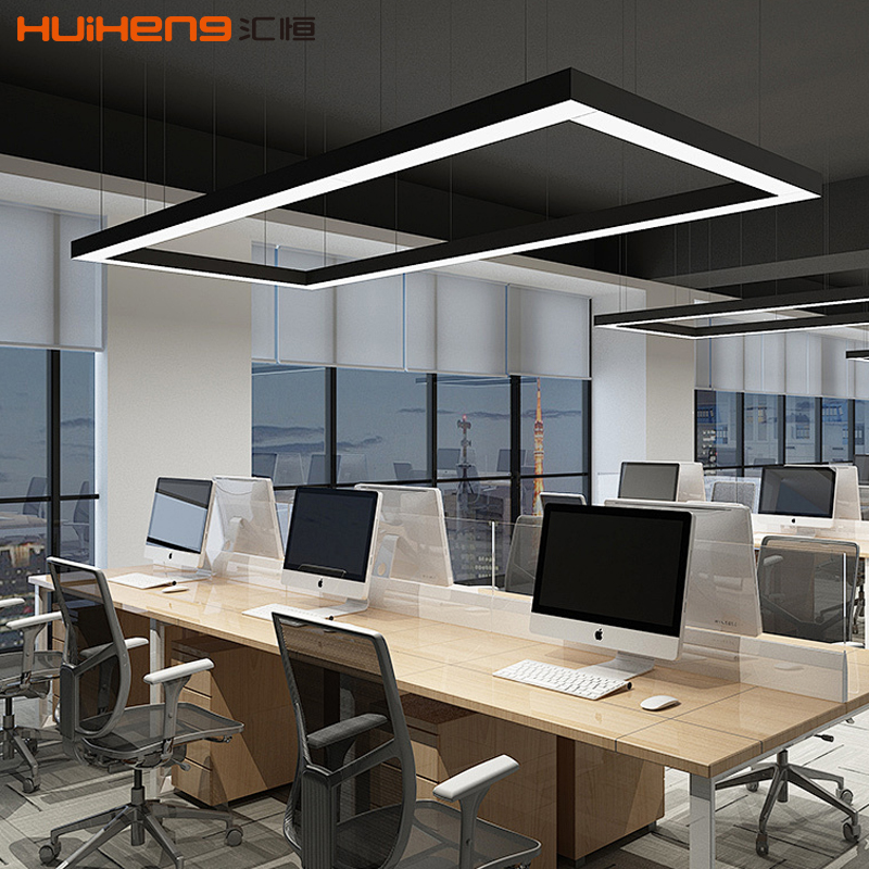 Aluminum PC Customized High Quality Modern Ceiling Lighting System 120cm Surface Mounted Hanging Led Linear Pendant Light