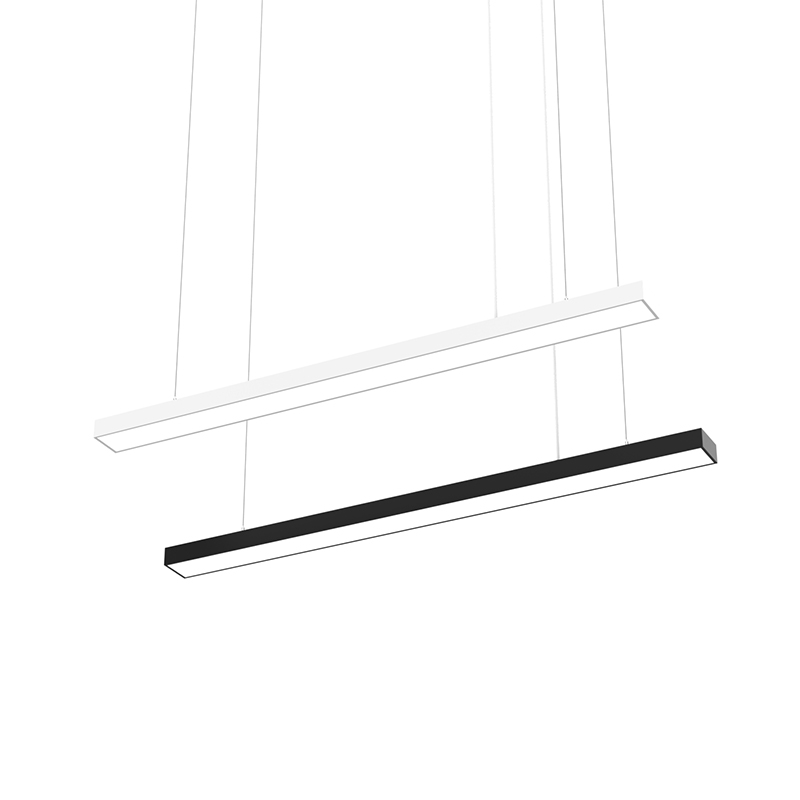 Aluminum PC Customized High Quality Modern Ceiling Lighting System 120cm Surface Mounted Hanging Led Linear Pendant Light