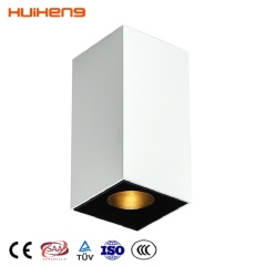 COB high quality aluminum downlight LED square round indoor surface mounted downlight spotlight