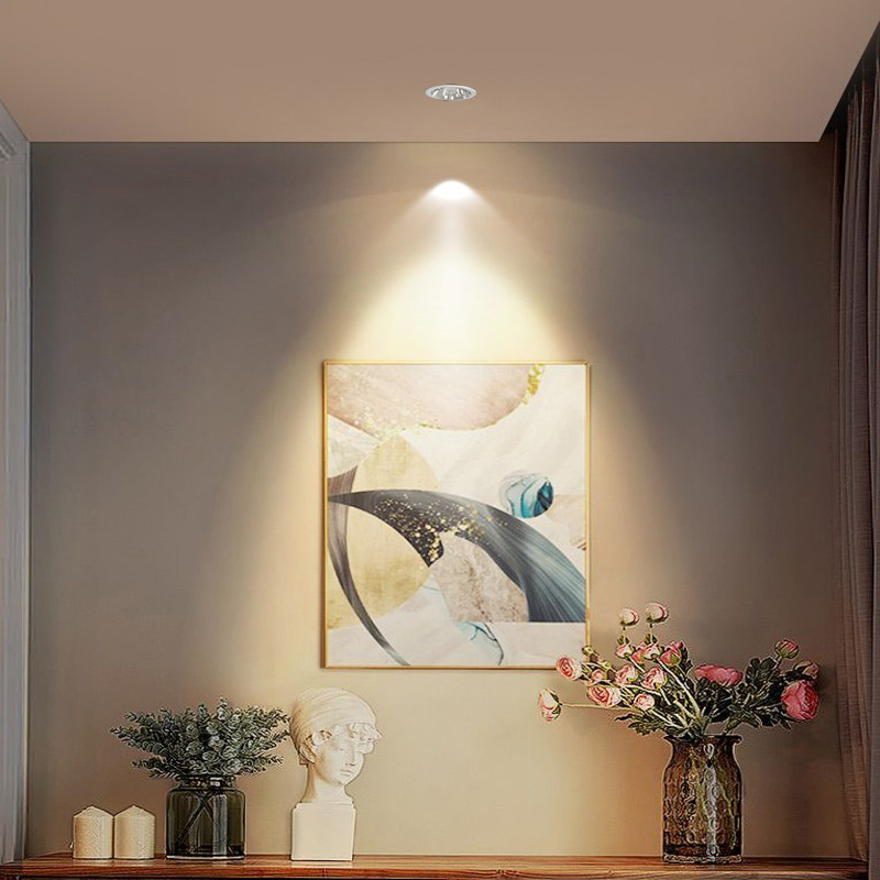 Modern Recessed COB LED Downlight for Hotel and Commercial Projects – Compact Spotlight Ceiling Fixture for Luxury Indoor Lighting