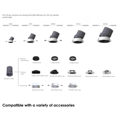 Modern Recessed COB LED Downlight for Hotel and Commercial Projects – Compact Spotlight Ceiling Fixture for Luxury Indoor Lighting