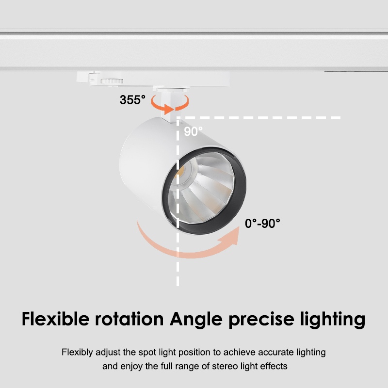 30W 40W COB LED track light shop spotlight retail spotlight linear magnetic commercial lighting for supermarket