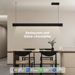 LED minimalist design pendant light modern and simple high-quality aluminum for bedroom and living room