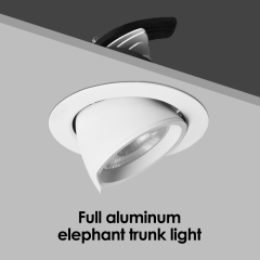 15W/30W COB Recessed Spotlights Adjustable Beam Commercial Lighting Downlights 150lm High Efficiency Anti-Glare Spotlights for Shop