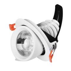 15W/30W COB Recessed Spotlights Adjustable Beam Commercial Lighting Downlights 150lm High Efficiency Anti-Glare Spotlights for Shop