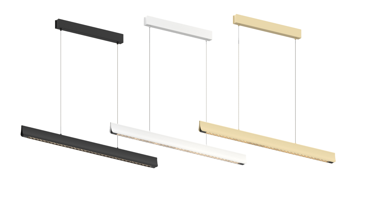Triangular Styling Art Light | Huiheng LE007M Suspended Linear Light
