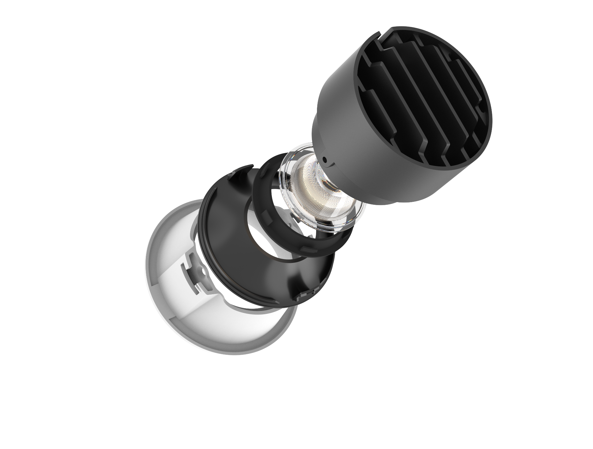Huiheng Lighting LA129M Smart Adjustable Recessed Downlight – Bluetooth Mesh 2.0, Tunable White & Dimmable, CRI ≥90