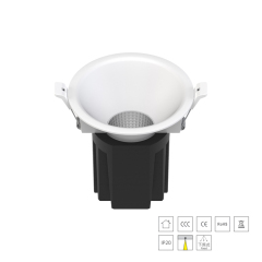 Huiheng Lighting H-LB201 Series Fixed Recessed Downlight | Deep Anti-Glare LED Downlight for Retail & Commercial Spaces
