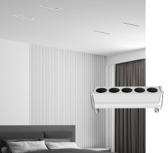 LED Recessed Multi Head Grille Light 8W 16W Adjustable CCT Aluminium Downlight