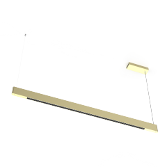Modern Dual-Emission LED Linear Chandelier – 36W Grille & Omni Style Suspended Fixture for Commercial Office