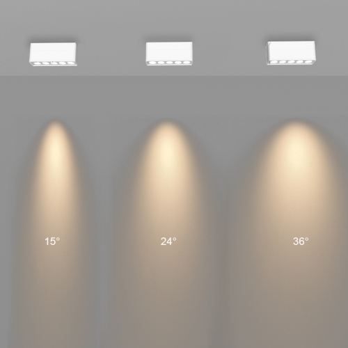 LED Recessed Multi Head Grille Light 10W 20W Aluminium 2700K-6500K