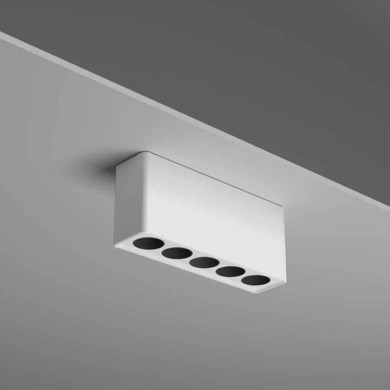 LED Recessed Multi Head Grille Light 10W 20W Aluminium 2700K-6500K