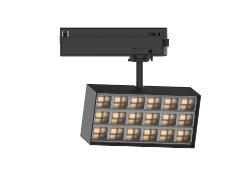 H-LD073-2 Anti-Glare LED Track Flood Light 25W 150lm/W | CRI≥90 Commercial Grille Spotlight
