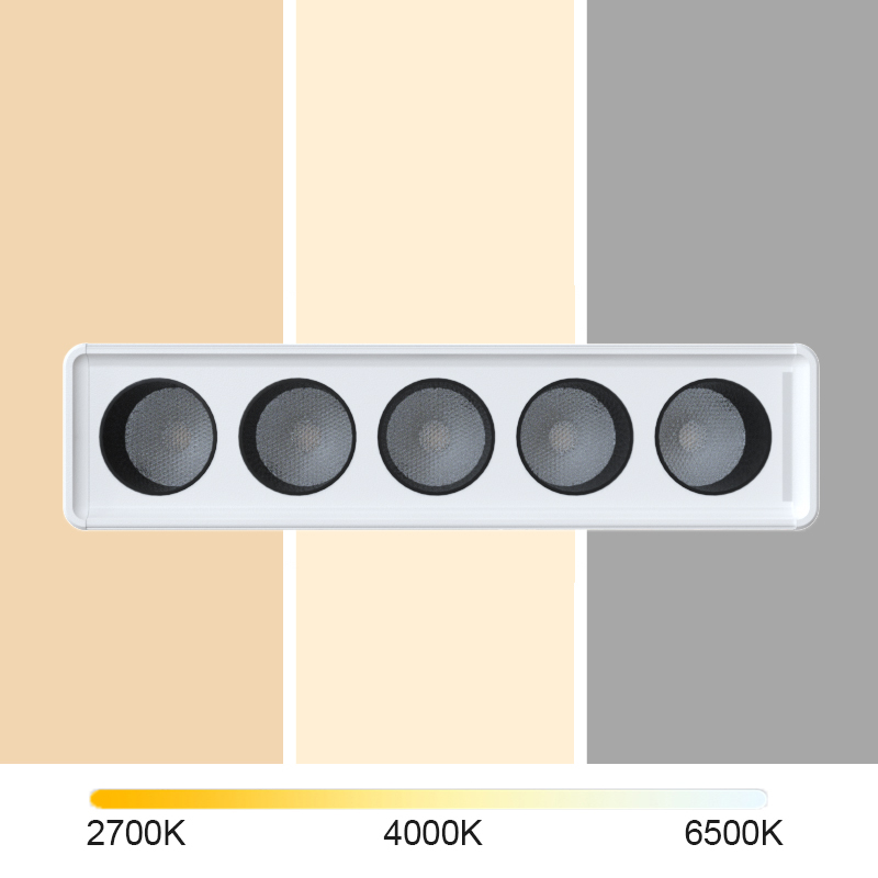 LED Recessed Multi Head Grille Light 10W 20W Aluminium 2700K-6500K