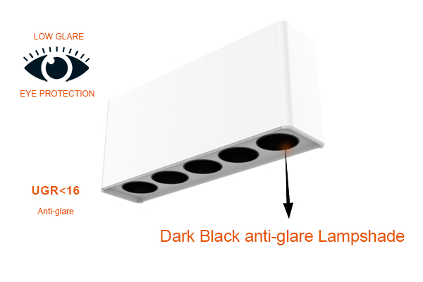 LED Recessed Multi Head Grille Light 10W 20W Aluminium 2700K-6500K