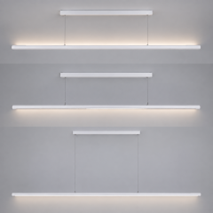 HUIHENG H-LE011S-12-A 36W LED Linear Pendant Light with Up and Down Lighting for Commercial Spaces