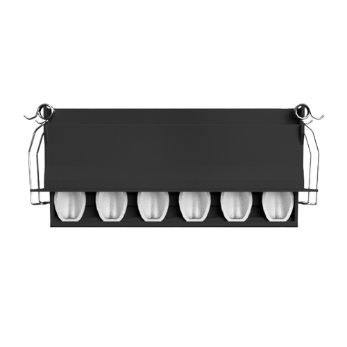 H‑LE002X‑6 10W Polarized LED Linear Light Aluminum Housing CRI≥90 3000K 4000K 5700K Sand White Sand Black Commercial Linear Spotlight
