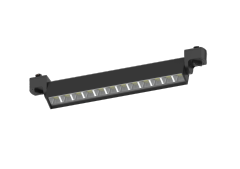 H-LD076 Adjustable Anti-Glare Linear Track Light 150lm/W | CRI≥90 Commercial Grille Spotlight