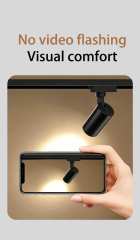 LED Track Light H-LD059 12W 15W 20W 24W 30W 35W CRI90 15/24/36 Degree 2/3/4 Wires Sand Black Aluminium Commercial Track Light