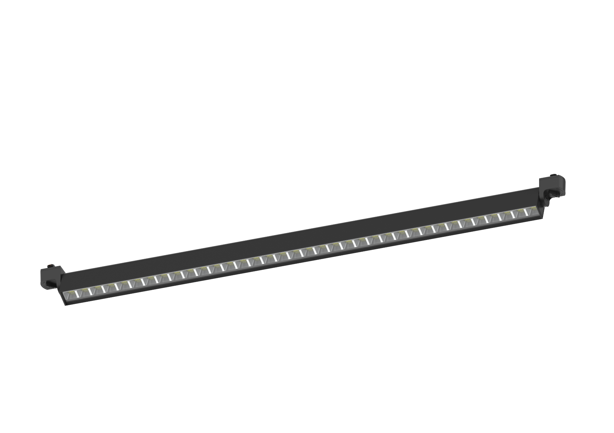 H-LD076 Adjustable Anti-Glare Linear Track Light 150lm/W | CRI≥90 Commercial Grille Spotlight